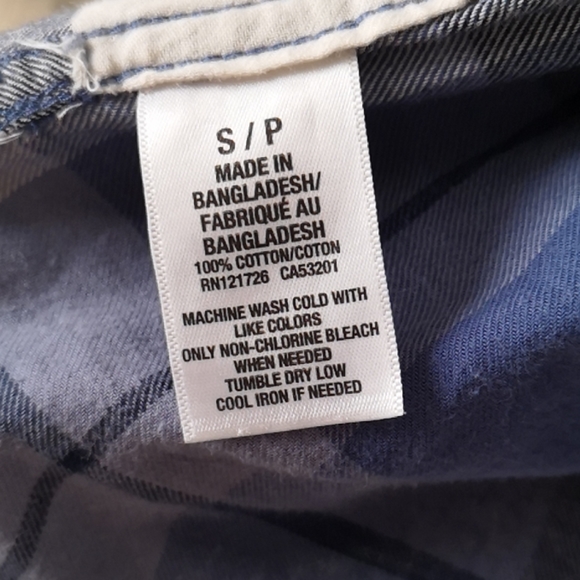 Aeropostale Blue Plaid Button Down Shirt - Picture 6 of 8